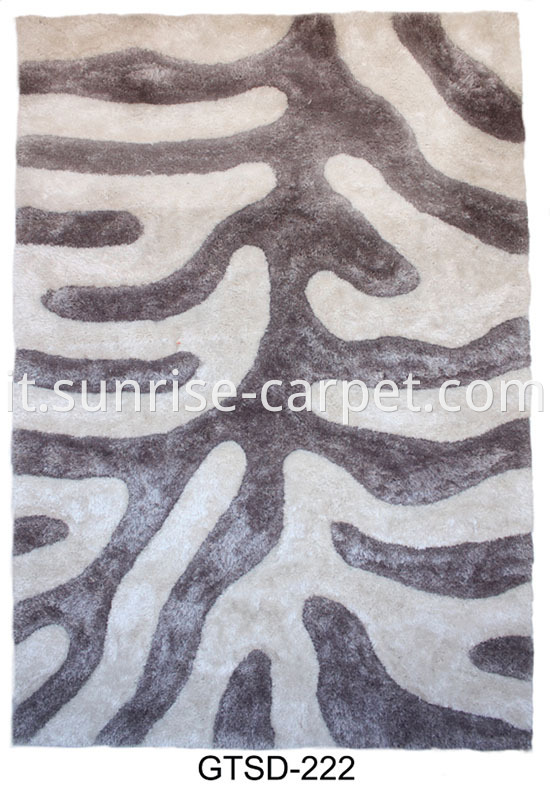 Polyester Shaggy Rug 3d Pattern Gtsd 222